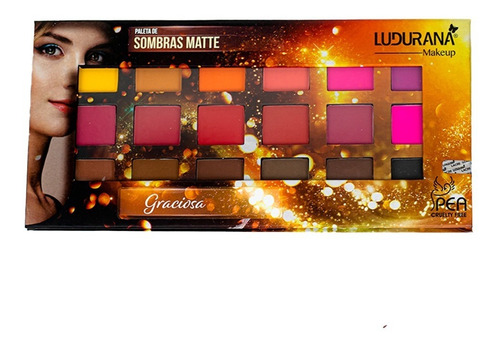 Paleta De Sombras Diversas Ludurana Cor da sombra Graciosa