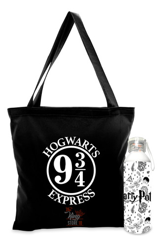 Bolso Tote Bag + Botella, Harry Potter 9 3/4, Thekingstore