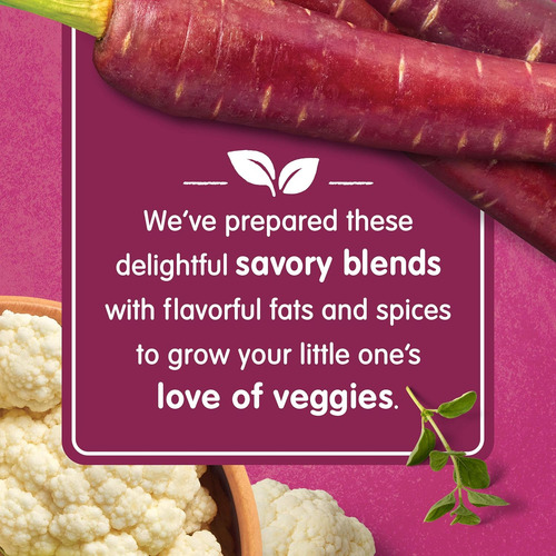Happy Baby Organics Savory Blends Etapa 2 Comida Para Bebés,