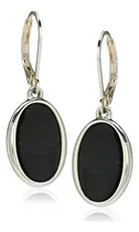 Comprar Nine West Pendientes Colgantes En Tono Plateado Y Negro Aza