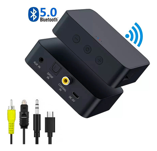 Transmisor Audio Bluetooth 5.0 Rca Óptico Tv Equipo Xbox Ps 