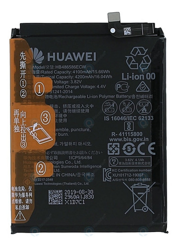 Bateria Huawei Hb486586ecw Honor View 30 Honor View 30 Lite