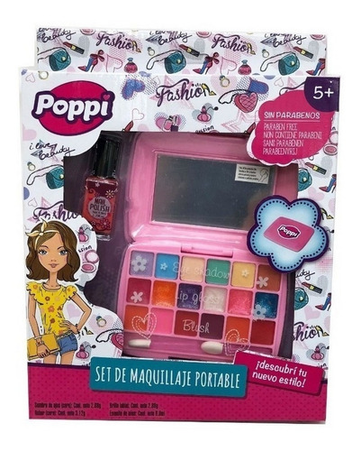 Set De Maquillaje Infantil Portable Poppi Ar1 S22633 Ellobo