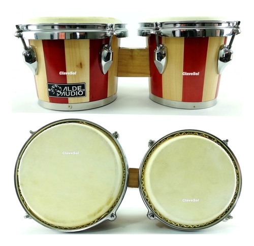 Bongos Alde Audio Medidas 6 PuLG. 15 Cm  Y 7 PuLG. 18 Cm Ax