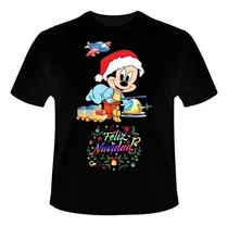 Comprar Playera Navidad Mickey Mouse Minnie Goofy Pluto Donald Bebé