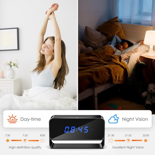 Reloj Con Cámara Espía Nanny Cam, Video Full Hd 4k, Cámara O