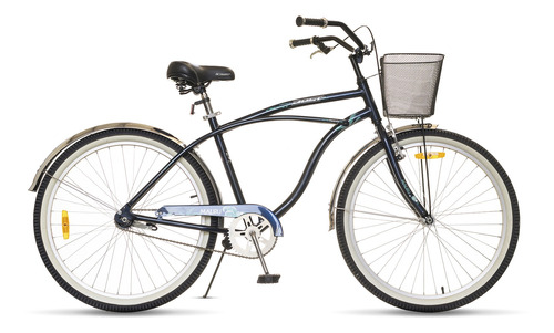 Bicicleta Best Malibu Vintage De Aluminio Aro 26 Azul