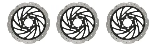3 Discos De Freno Delanteros P/ Bajaj Pulsar Ns200fi Abs Mtc