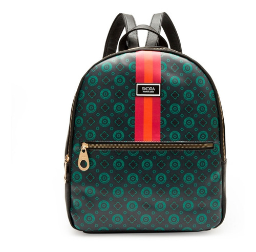 Mochila Mujer Skora Diseño Verde 29571 Maple Envio Rapido