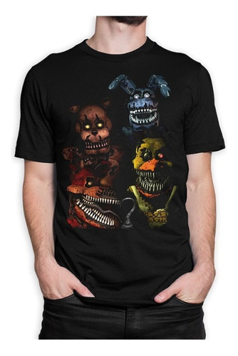 Polera Unisex  Five Nights At Freddy's Horror Estampado