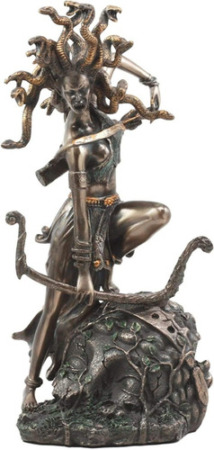 Estatua De Medusa La Gorgona, Mitología Griega, 27 Cm Alto