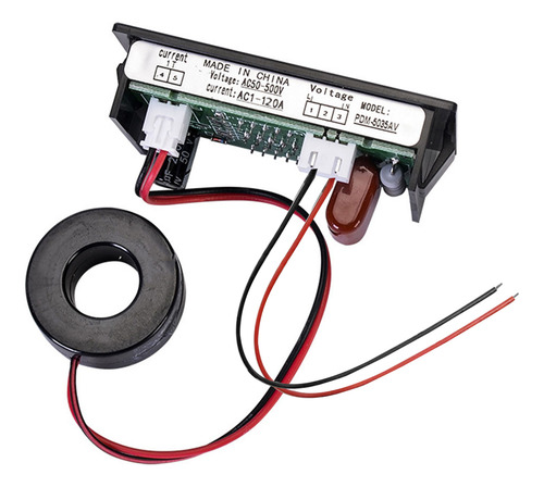 Voltímetro Digital Amperímetro Ac50-500/0-600v Display Led V