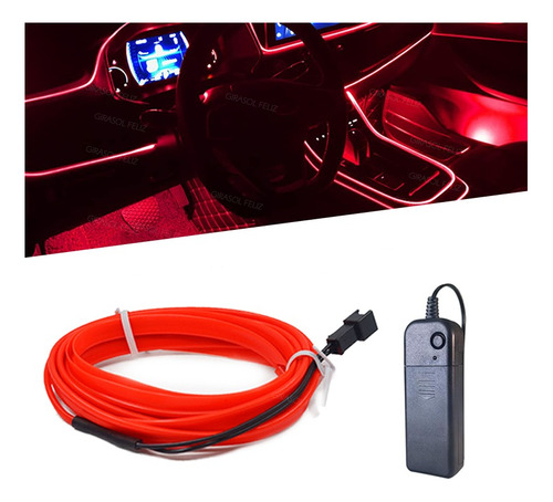 Wire Hilo 3m Luminoso Luz Neon Dj Cable Tron Led Tira Neon