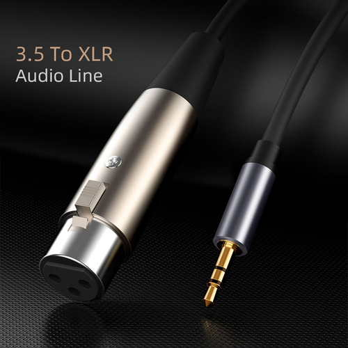 Cable Adaptador Xlr A 3,5 Mm Micrófono Estéreo Para