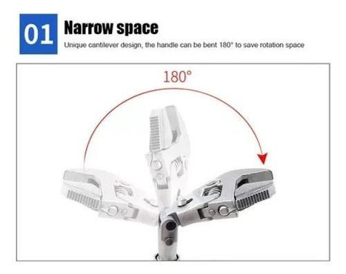 Llave De Carraca Telescópica Plegable Oscilante De 10 Polos