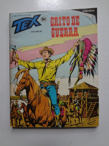 Gibi Tex Nº 194 Ed. Rio Gráfica