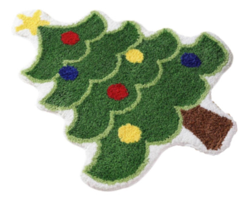 2 Alfombra De Árbol De Navidad Nórdica Antideslizante