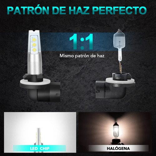Py1.for Faros Antiniebla Led Dl H27 881 862 886 889 894...