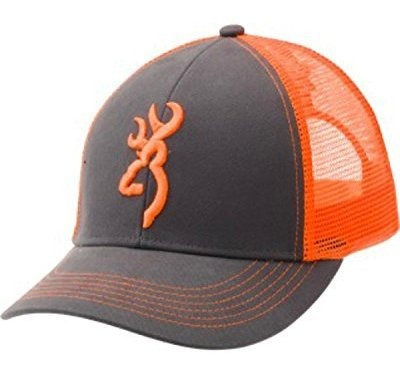 Browning Flashback Neon Cap Charcoal /neon Orange Con Gorra