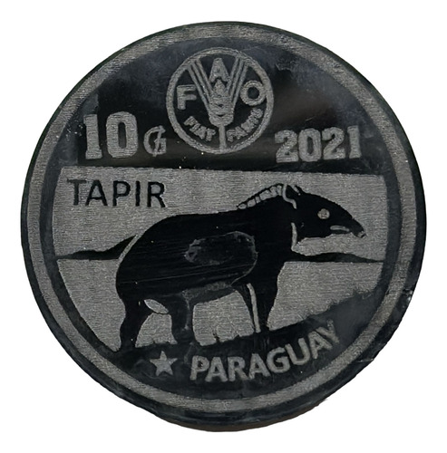 Paraguay Moneda Serie Mercosur Fao 2021 Tapir 10 Guaranies