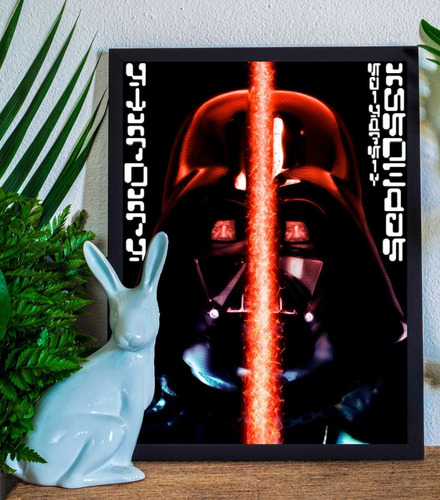 Cuadro Marco Negro Poster 33x48cm Star Wars Darth Vader 09