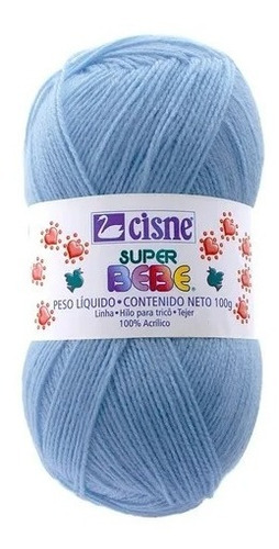 Bolsa 5 Pzas Estambre Acrílico Azul Super Bebé Cisne Coats