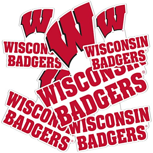 Pegatina De Universidad De Wisconsin Badgers Uw Madison...