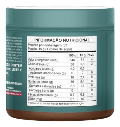 Pasta De Amendoim Power1one Cookies&cream 500g Power