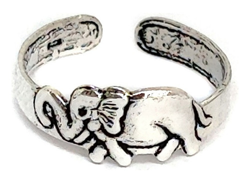 Anillo Midi Elefante Plata Fina 925