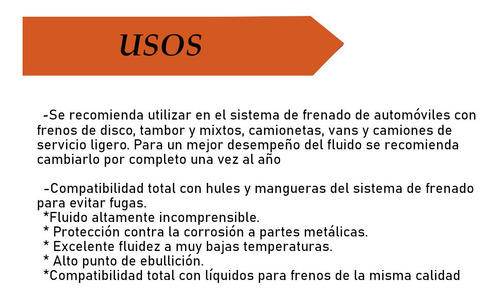 Liquido Para Frenos Disco Tambor 350ml Con O Sin Abs Bardahl