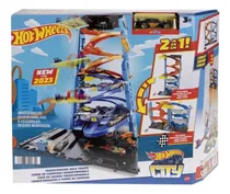 Comprar Pista Hot Wheels Torre De Carreras Doble Altura