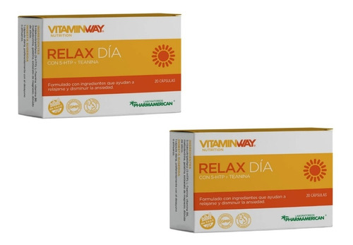 Relax Día Vitamin Way - Estuche X 20 Cápsulas  X2 Cajas