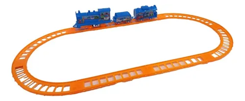 comprar Tren Chico Con Vías Set De Pista A Pila Locomotora 370402