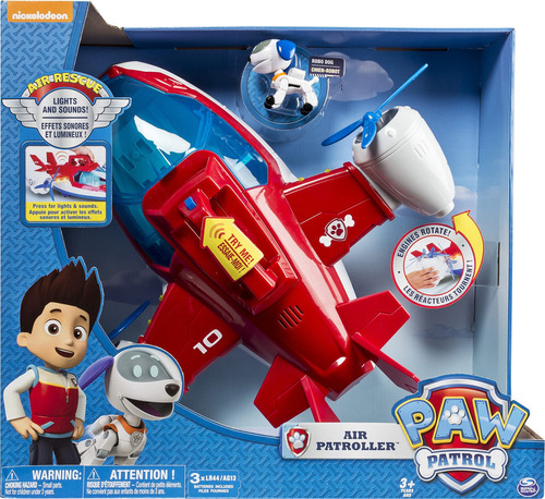 Para Avión Patrullero Aéreo Toy Paw Patrol Con Luces Y