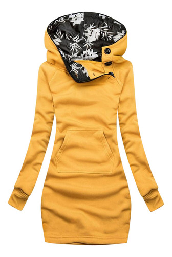 Chamarra Cómoda Con Estampado A Cuadros Para Mujer, Sudadera
