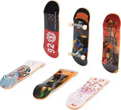 Imagen 3 de 5 de Skate Para Dedos Sk8shop Bonus Pack - Element - Spin Master