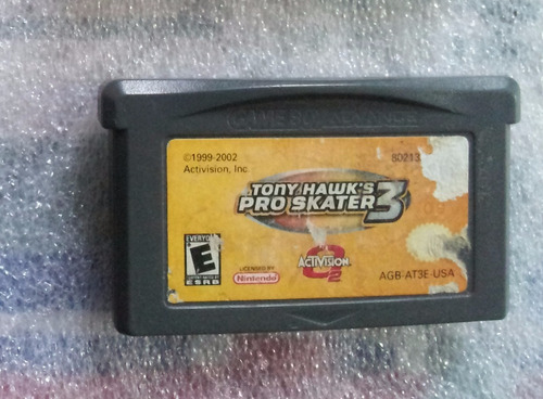 Tony Hawk Pro Skater 3 Game Boy Advance Jogo Original Skate