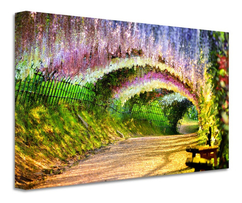 Cuadro Paisaje Floral Canvas Grueso Css9 60x40