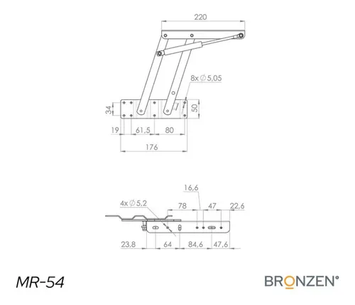 Mensula Elevable Con Piston Par Bronzen
