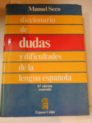 * Diccionario De Dudas Y Dificultades De Lengua Españ - L 