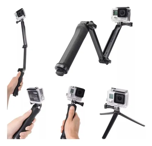 comprar Baston Selfie Stick Monopod 3 Way Articulado Go Pro Tripode