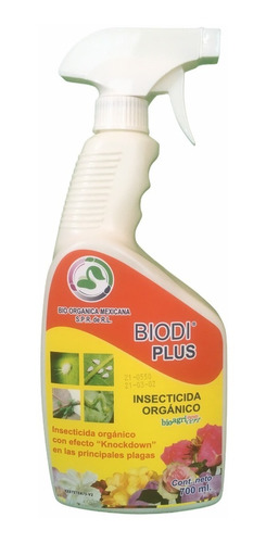 Insecticida Orgánico Para Huerto Y Jardín Biodi Plus 700ml