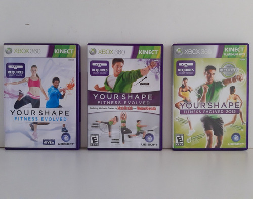 Coleção Your Shape Fitness Evolved Xbox 360 Original 3 Jogos