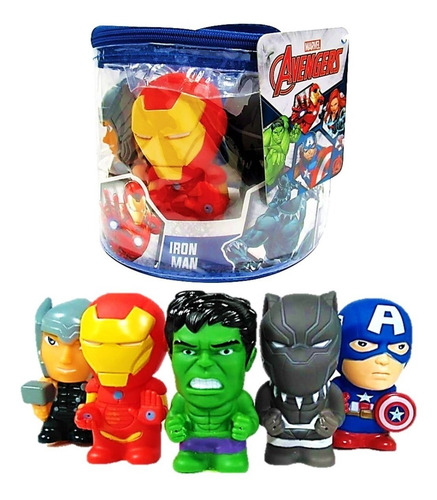 Set 5 Muñecos Avengers Estilo Funko Pop 12cm Giro Didactico