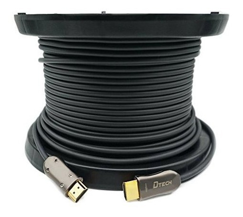 Cable Hdmi Dtech 4330511862 200 Pies 18gbps 4k -negro