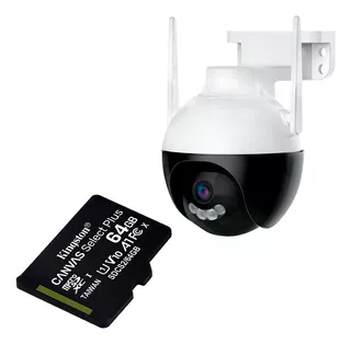 Camara Domo Wifi Inalambrica Sensor Alarma Memoria 64gb