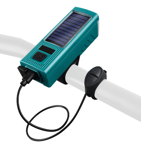 Luz Delantera Bicicleta Solar Led Impermeable Con 4 Modos De