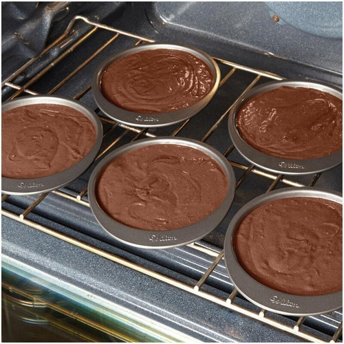 Imagen 7 de 10 de 5 Moldes Para Torta Redonda 15 Cm Wilton Titanweb