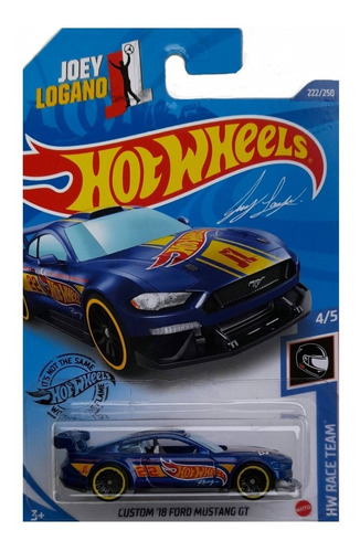 Auto Hot Wheels Custom '18 Ford Mustang Gt - Mattel