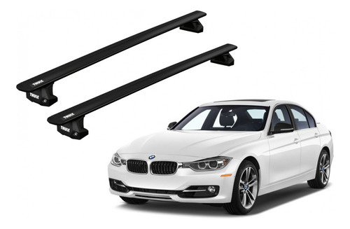 Barras Thule Bmw 3-series 12-18 Pf / Wingbar Evo Black